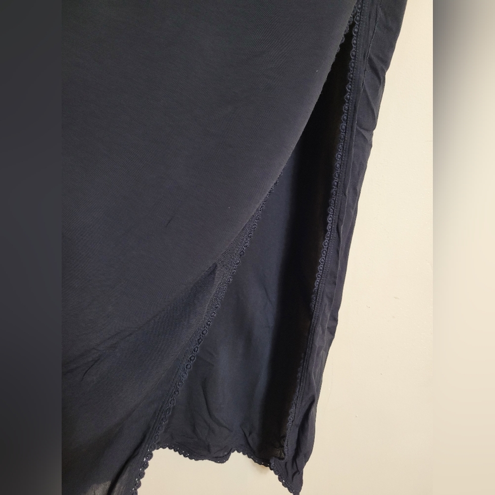 H&M Classic Black Long Duster 10 - Picture 4 of 5